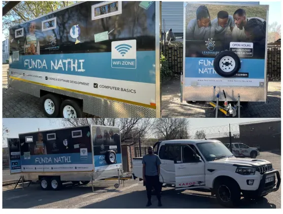 Funda Nathi mobile learning trailer featured by LAB17 Foundation